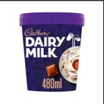 Cadbury Dairy Milk Ice Cream Tub 480ml