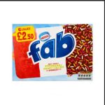 Fab Milky, Choccy Strawberry Fruity Lollies with Sprinkles on Top 6 x 58ml