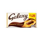 Galaxy Smooth Caramel & Milk Chocolate Block Bar 135g