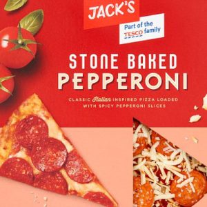 Jacks Stone Baked Pepperoni Pizza 330g