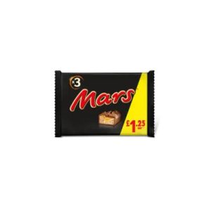 Mars Caramel, Nougat & Milk Chocolate Snack Bars Multipack 3 x 39.4g