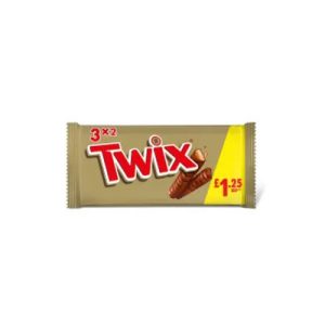 Twix Caramel & Milk Chocolate Fingers Biscuit Snack Bars Multipack 3 x 40g